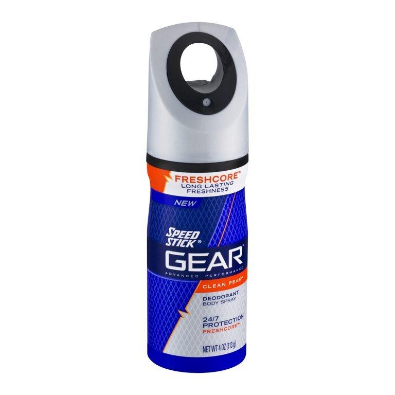 Speed Stick Deodorant Spray Gear Clean Fresh 4oz