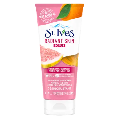 St. Ives Radiant Skin Scrub Pink Lemon & Mandarin Orange 6oz