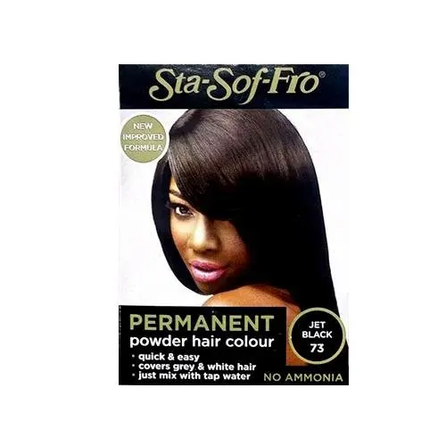 Sta-Sof-Fro Sta-Sof-Fro Permanent Powder Hair Colour Jet Black 6g