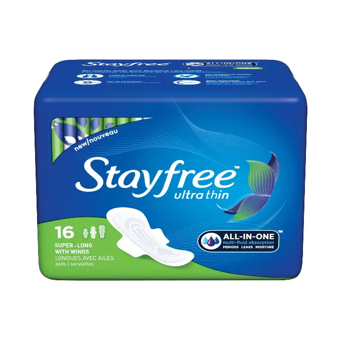 Stay Free Pad Ultra Thin Super W Wings 16 