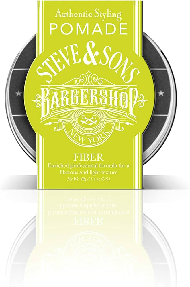 [21416] Steve & Sons Barbershop Authentic Pomade Fiber Finish 40g