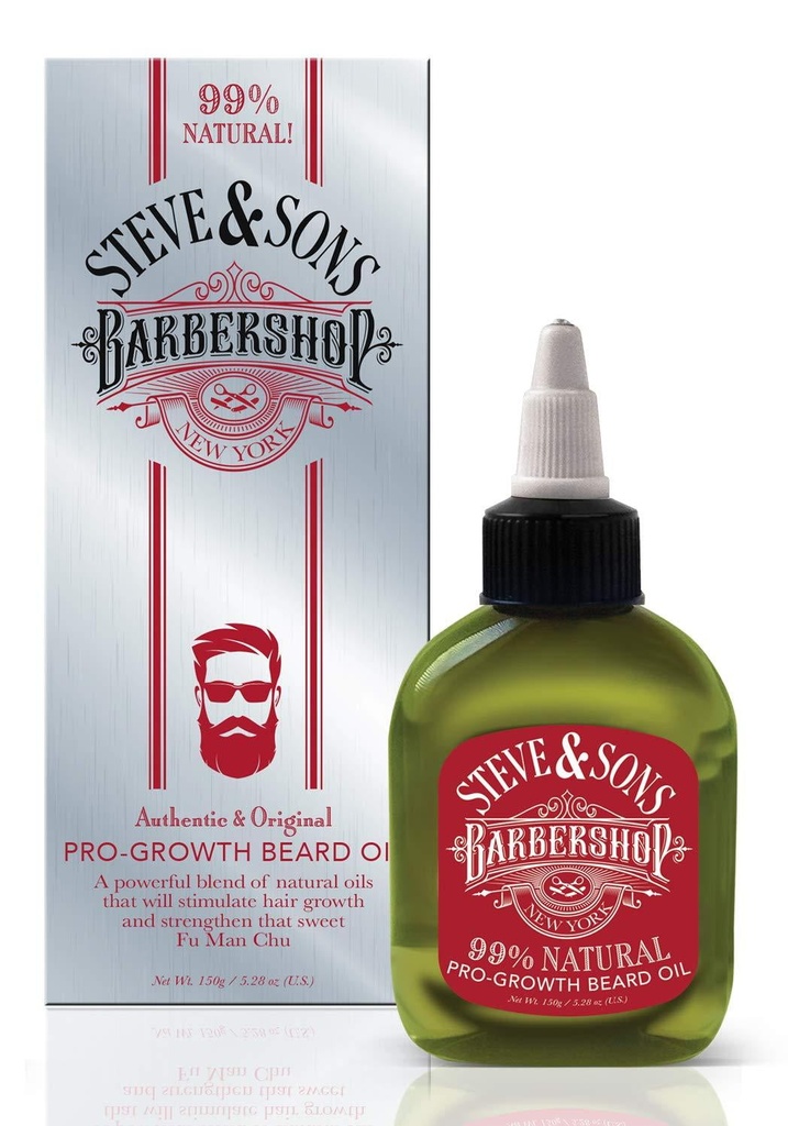 [21408] Steve & Sons Barbershop Beard Oil Pro Growth 2.5oz