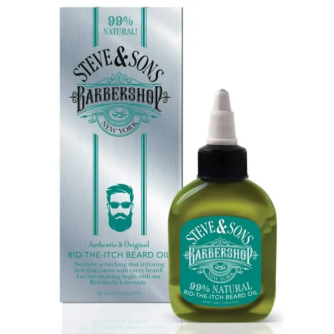 Steve & Sons Barbershop Beard Oil Rid The Itch 2.5oz