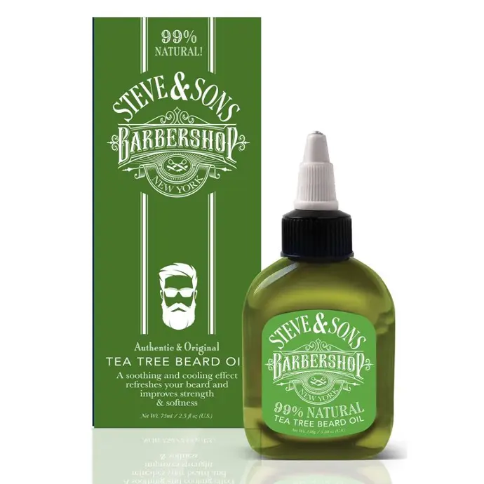 Steve & Sons Barbershop Beard Oil Tea Tree 2.5oz