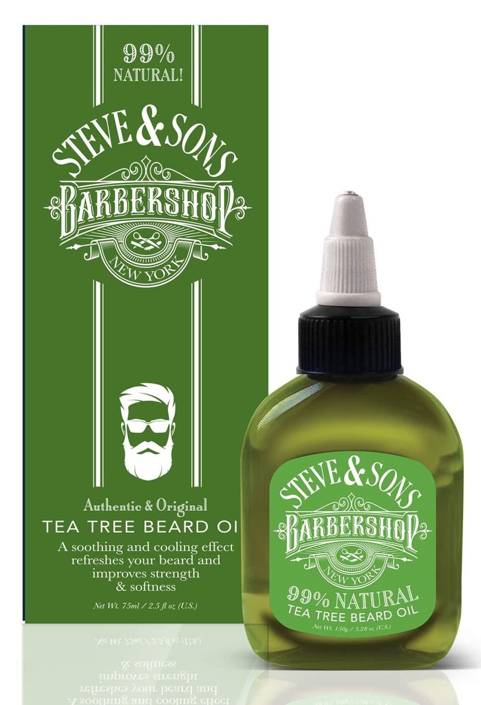 [21410] Steve & Sons Barbershop Beard Oil Tea Tree 2.5oz
