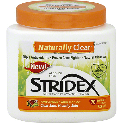 Stridex Naturally Clear 70 Acne Fighter 