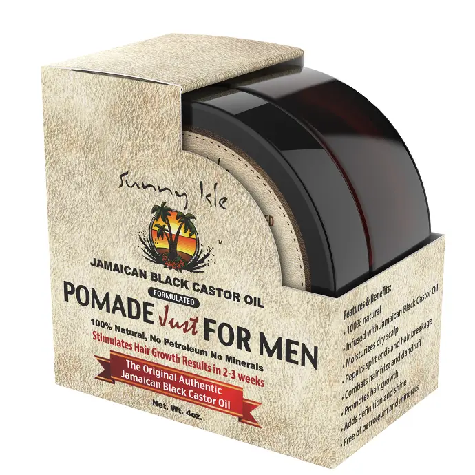 Sunny Isle Jamaican Black Castor Oil Pomade Just For Men 4oz