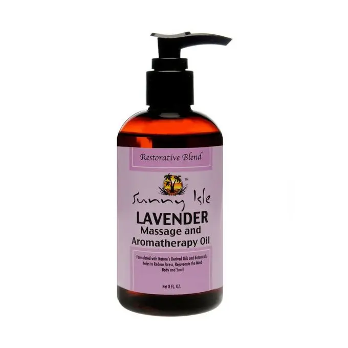 Sunny Isle Massage & Aromatherapy Oil Lavender 12oz