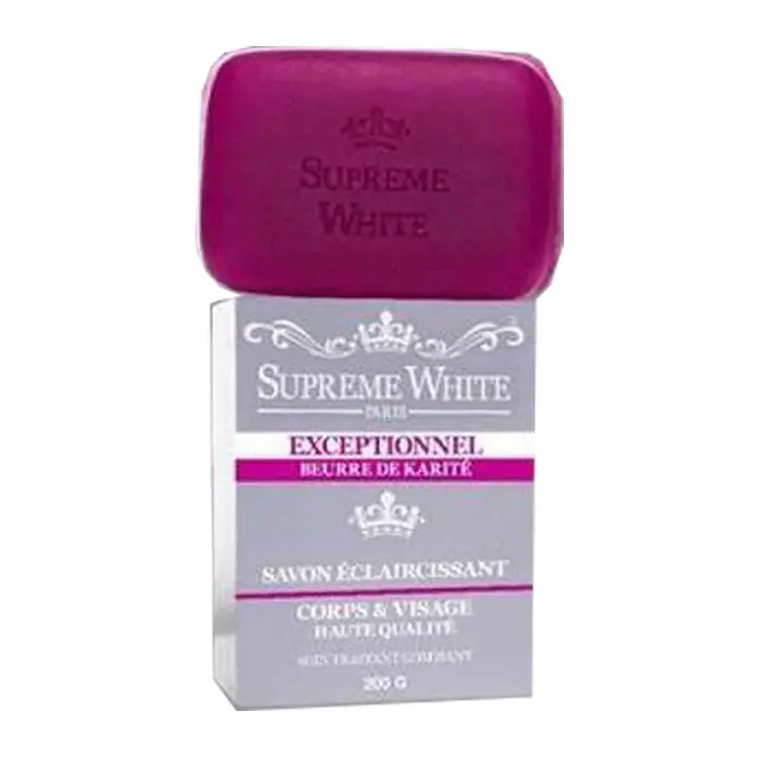 Supreme White Bar Soap Exceptionnel Shea Butter Soap Face & Body Premium 7oz