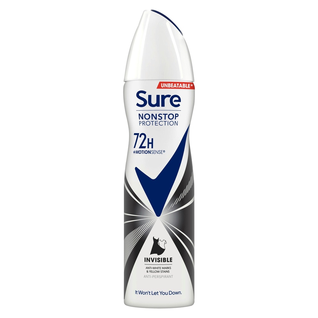 Sure 48h Anti Perspirant Invisible Black + white 50ml