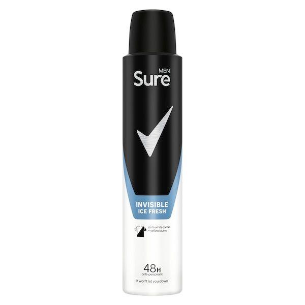 Sure 48h Spray For Men Invisible Ice fresh 250ml