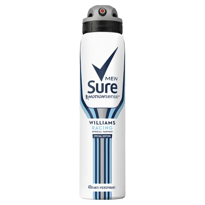 Sure 48h Spray For Men Williams Racing 250ml