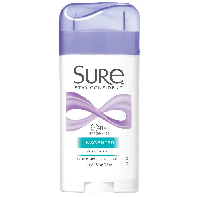 Sure Deodorant Stick UnScented Original 2.6oz