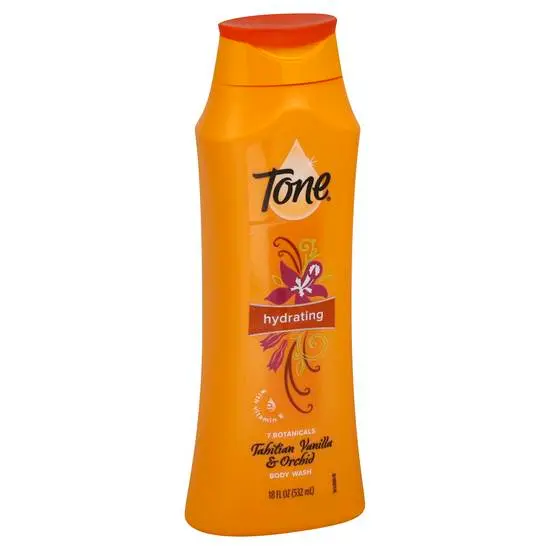 Tone Hydrating Tahitian Vanilla & Orchid Body Wash 18oz/532ml