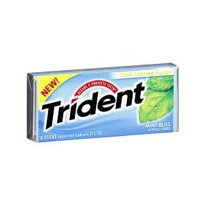 Trident 18 Stick Mint Bliss Gum 