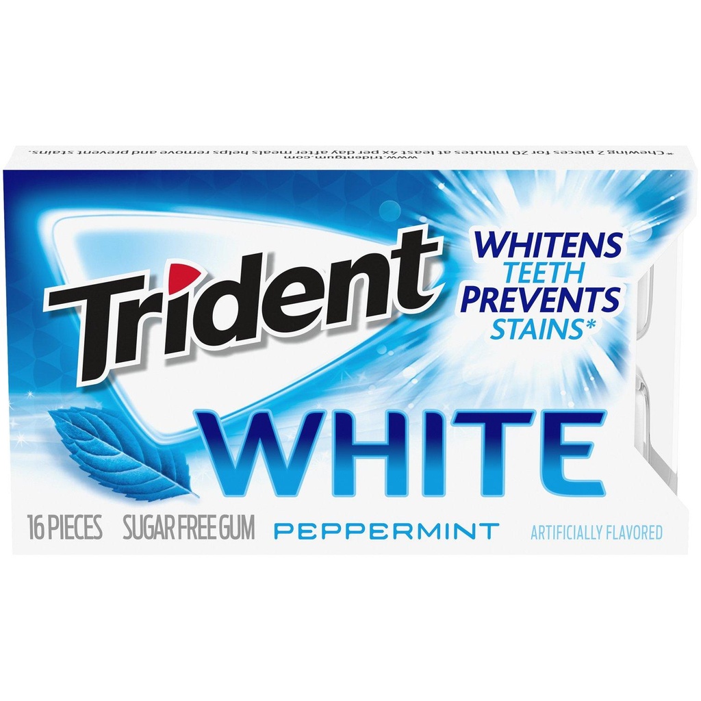 Trident White Pepper Mint Gum Like Tablet 