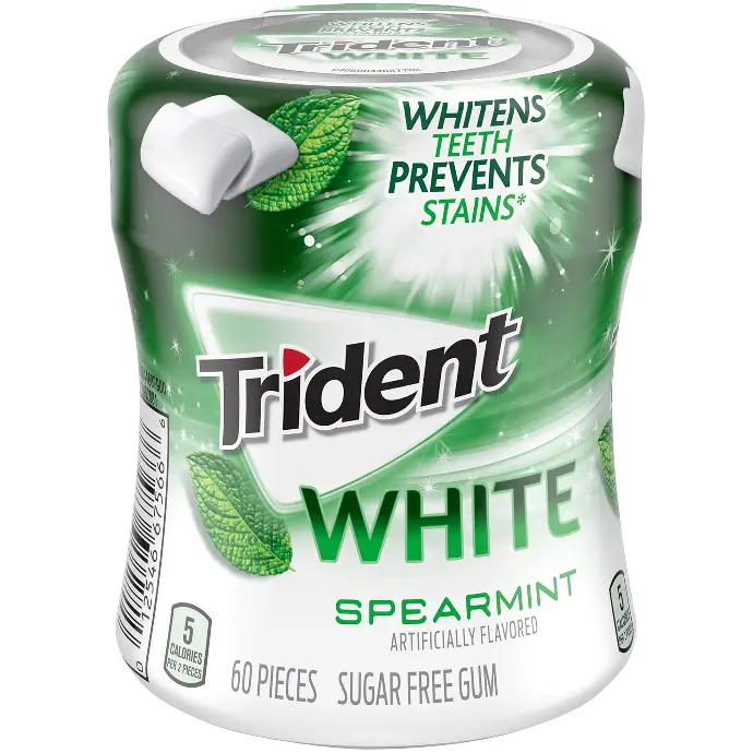 Trident White Spear Mint Gum Like Tablet 