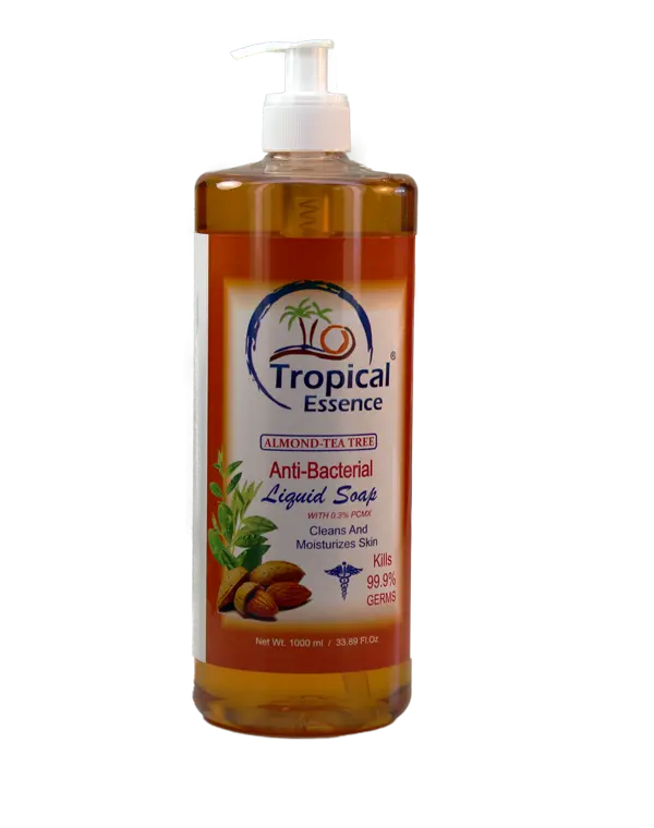 Tropical Essence Anti Bacterial Liquid Soap Almond Tea Tree 1000ml