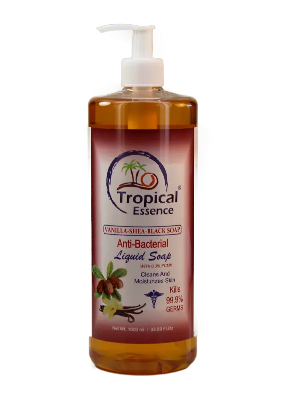 Tropical Essence Anti Bacterial Liquid Soap Vanilla Shea Black Soap 1000ml