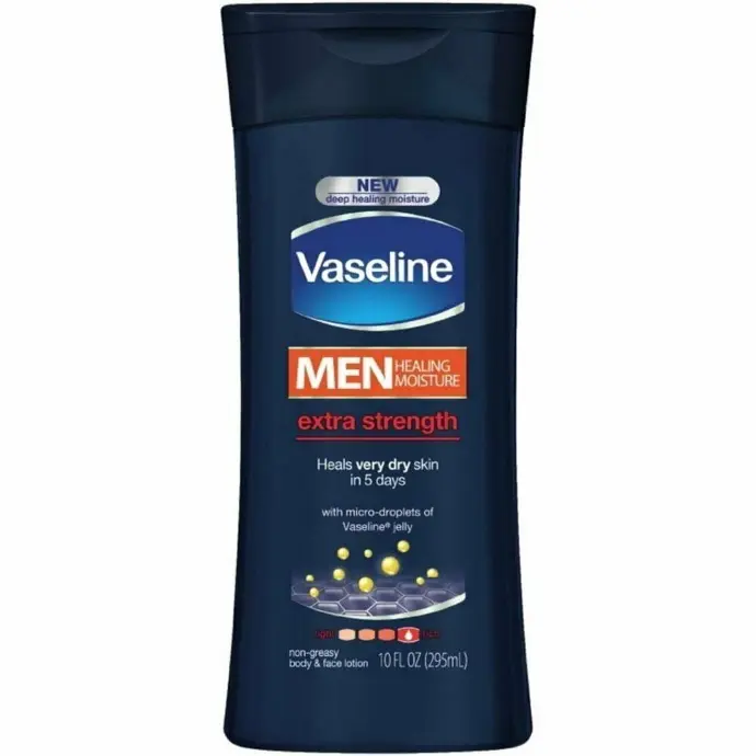 Vaseline Body Lotion Men Healing Moisture Extra Strength 10oz