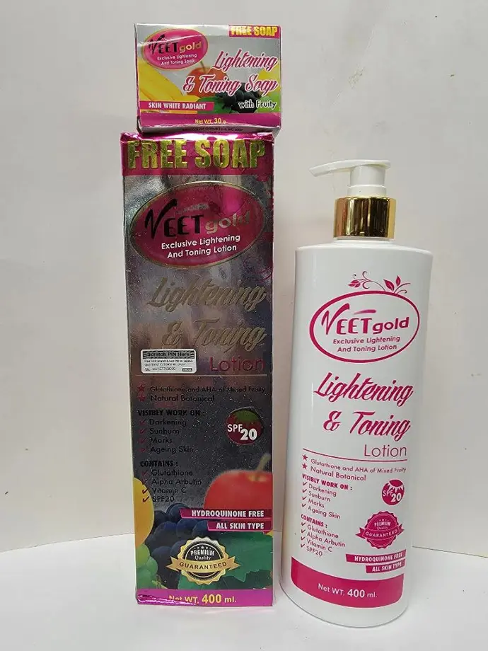 Veet Gold Exclusive Lightening & Toning Lotion Spf20 400ml