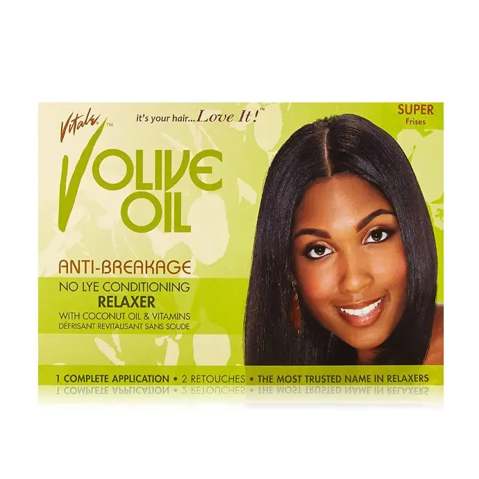 Vitale Olive Oil Touch up  Kit Olive Oil Touch up Kit Conditioner no lye relaxer with Coconut oil And Vitamins Super 