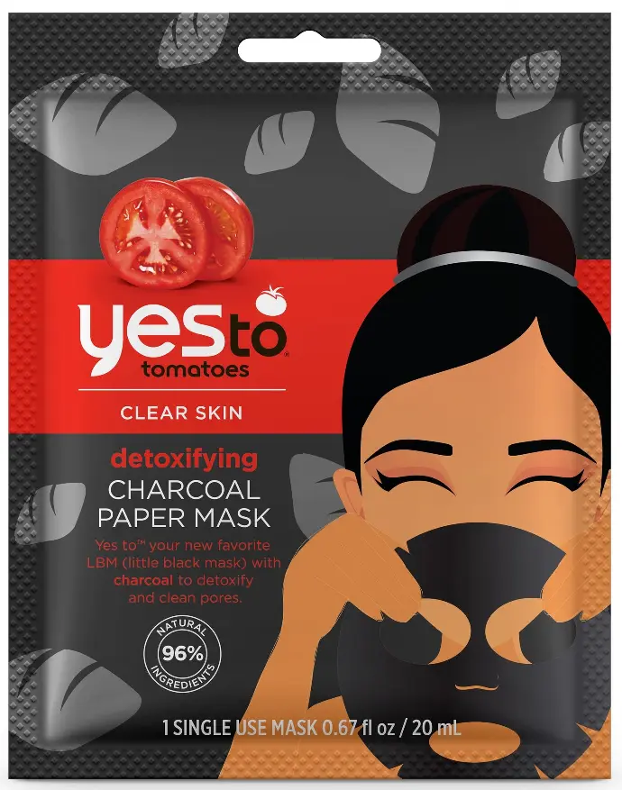 Yes to Charcoal Face Mask Detoxifying Charcoal Paper Mask 