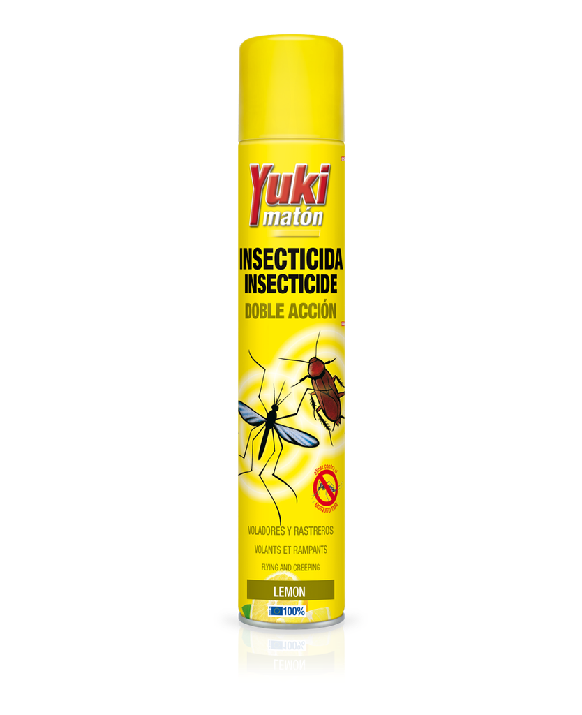 Yuki Maton Insecticide Double Action Lemon Yellow 750ml