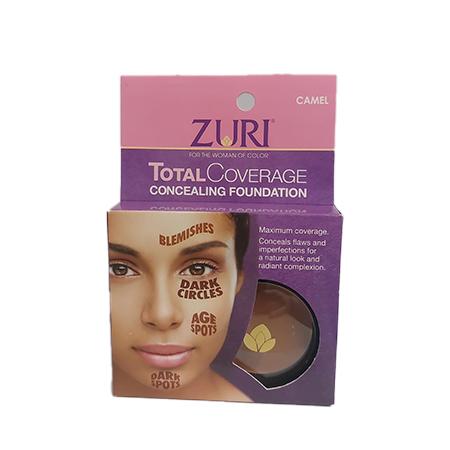 ZURI Total Coverage Concealing Foundation Camel 