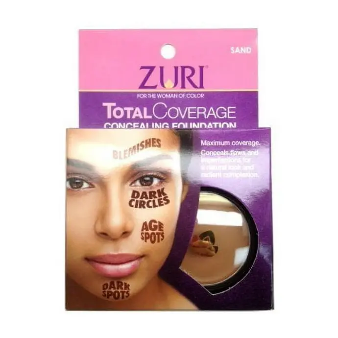 ZURI Total Coverage Concealing Foundation Sand 