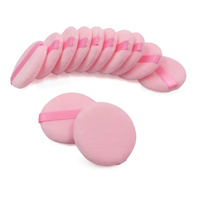 Kuddy Makeup Puff 8in1 Round Pink Colour