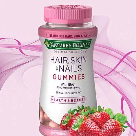 Nature's Bounty Hair Skin & Nails Gummies Biotin 140 soft gel