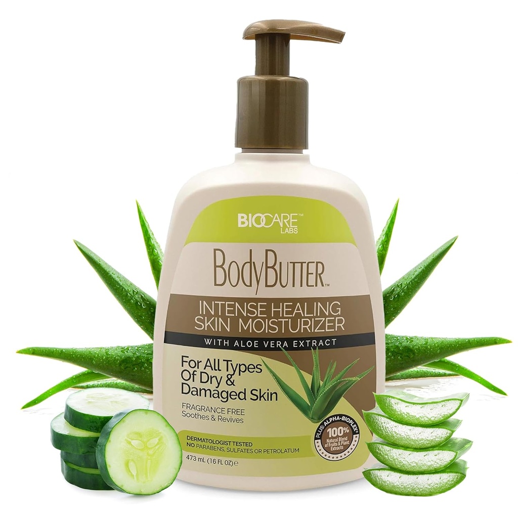 [25021] Biocare Labs Body Lotion Extra Dry Skin Moisturizer with Olive Oil & Shea Butter 473ml