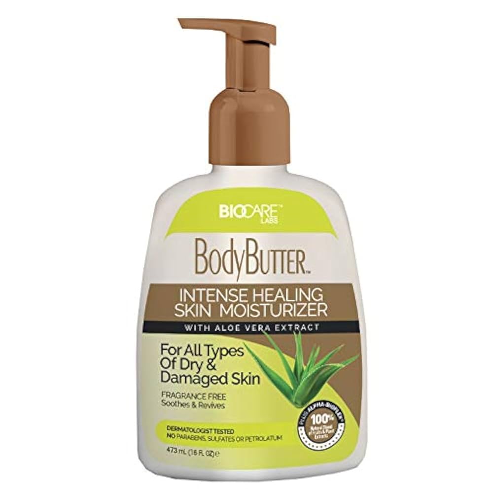 [25016] Biocare Labs Body Lotion Intense Healing Skin Moisturizer with Aloe Vera 473ml