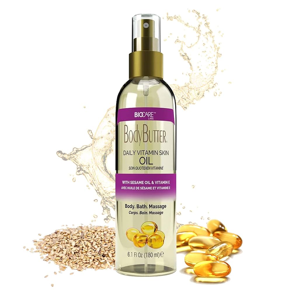 [25022] Biocare Labs Daily Vitamin Skin Oil with Sesame Body Oil