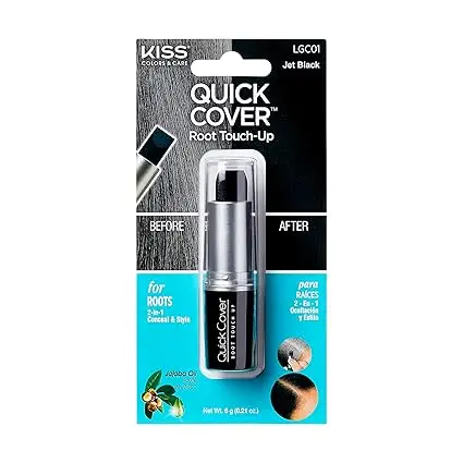 Red By Kiss Quick Cover Root Touch Up Jet Black BGC04