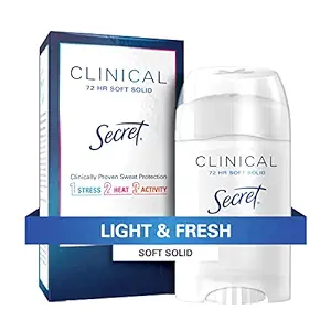 Secret Clinical 72H Soft Solid Light & Fresh Deodorant 1.6oz