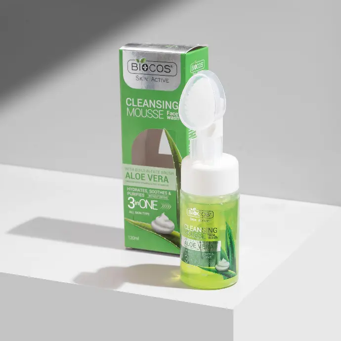 BioCos 3in1 Aloe Vera Cleaning Mousse Face Wash