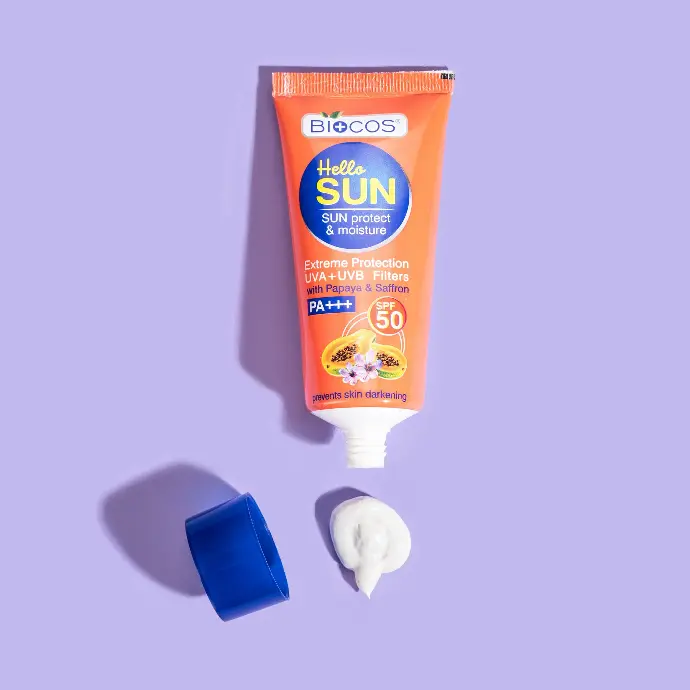 BioCos Hello Sun Protect & Moisture with Papaya & Saffron