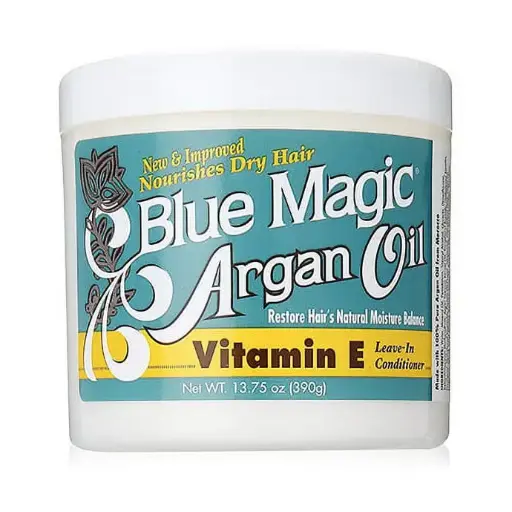 [8757] Blue Magic Argan Oil Vit E Leave In Conditioner 13.75 oz