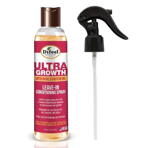 [22346] Difeel Ultra Growth Basil Castor Leave In Conditioner Spray 6oz