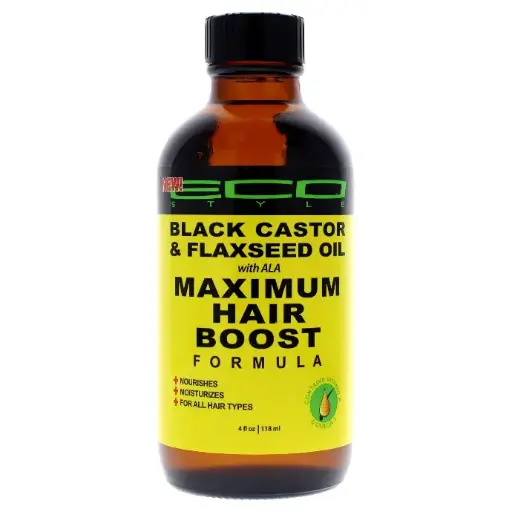 [19278] Eco styler Black Castor & Flaxseed Maximum Hair Growth Oil 4oz