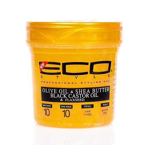 [20464] Eco styler Black Castor Oil Gold Olive Oil & Shea Butter 16oz