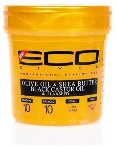 [20467] Eco styler Black Castor Oil Gold Olive Oil & Shea Butter 5Lbs