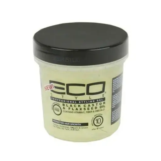 [24666] Eco style Styling Gel Black Castor & Flaxseed 12 oz