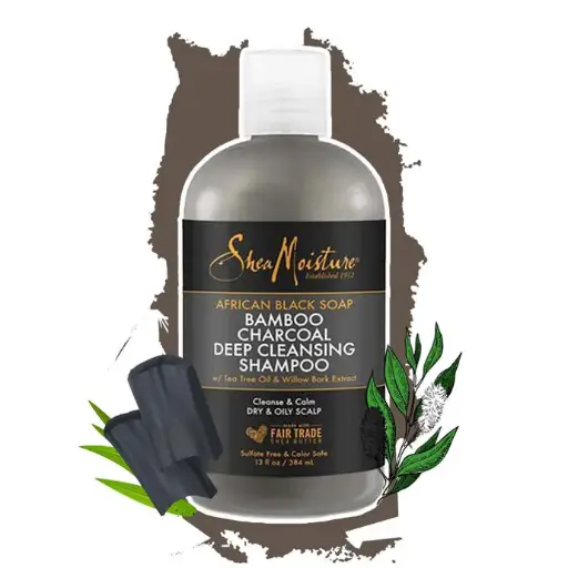 [15300] Shea Moisture African Black Soap Cleansing Shampoo 384ml