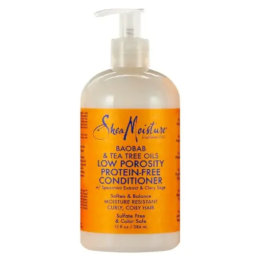 [21624] Shea Moisture Baobab & Tea Tree Oils Low Porosity Protein Free Conditioner 384ml