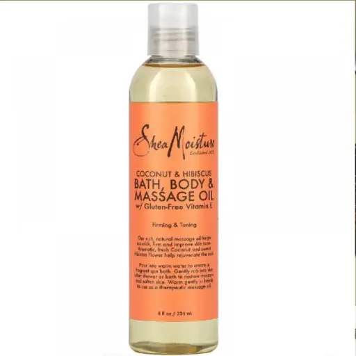 [15370] Shea Moisture Coconut & Hibiscus Bath,Body & Massage Oil 236ml.