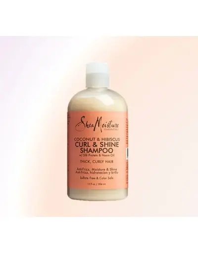 [15384] Shea Moisture Coconut & Hibiscus Curl & Shine Shampoo 384ml