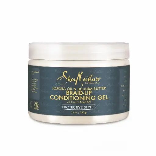 [24103] Shea Moisture Jojoba Oil & Ucuuba Butter Braid Up Conditioning Gel 340g